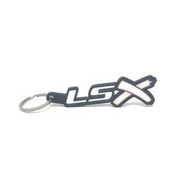 GM LSx See-Through Keychain Side Hook Border Color Choice with White X