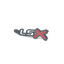 Load image into Gallery viewer, GM LSx See-Through Keychain Side Hook Border Color Choice with Red X
