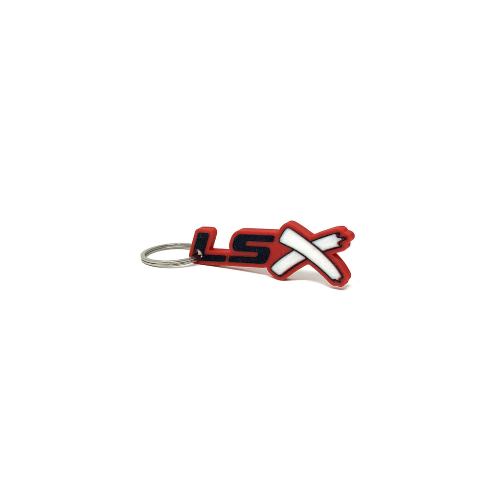 GM LSx Keychain Hole Hook Border Color Choice with White X