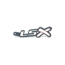 Load image into Gallery viewer, GM LSx See-Through Keychain Side Hook Border Color Choice with White X