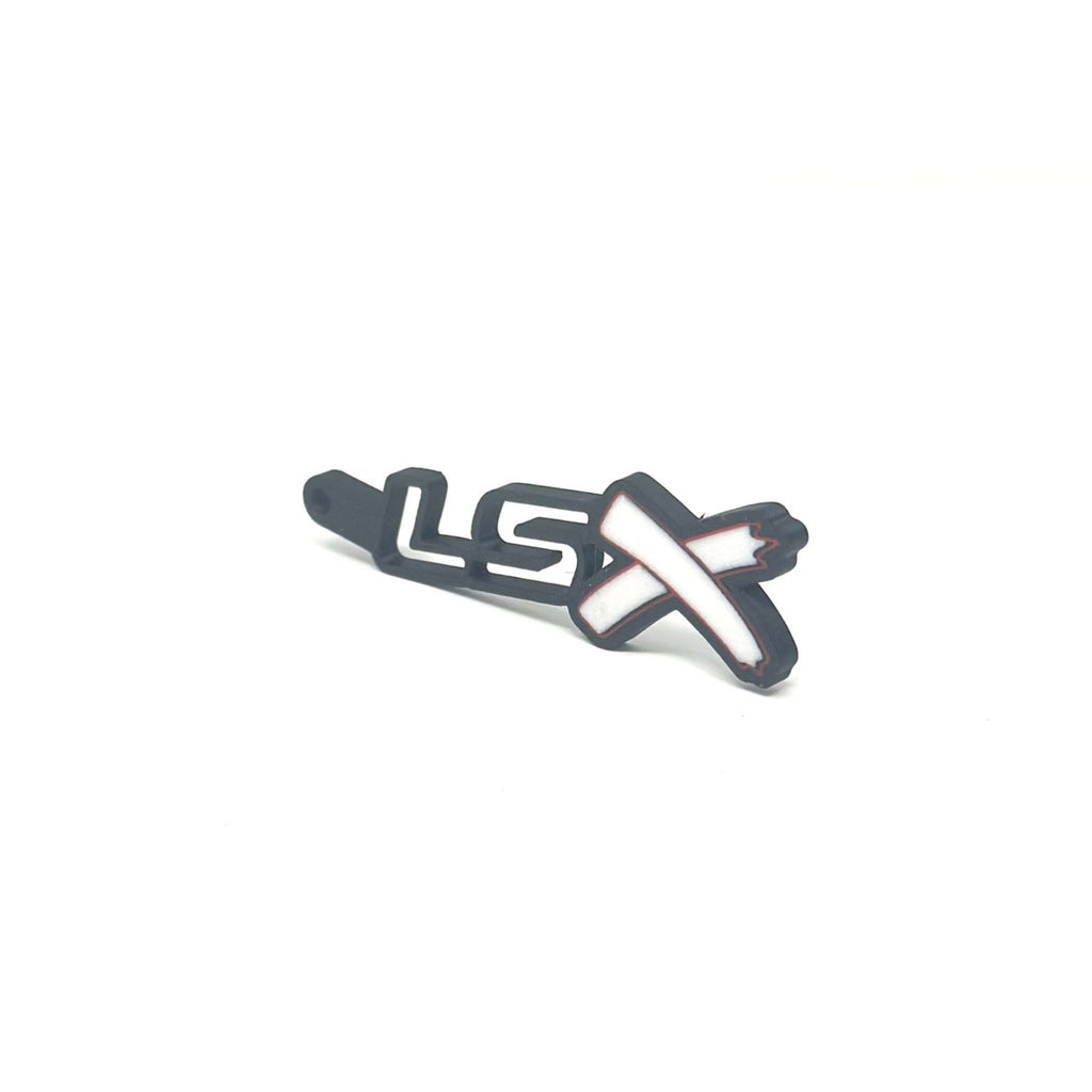 GM LSx See-Through Keychain Side Hook Border Color Choice with White X