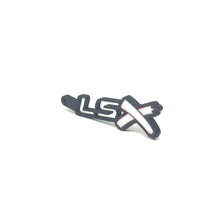 Load image into Gallery viewer, GM LSx See-Through Keychain Side Hook Border Color Choice with White X