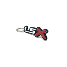 Load image into Gallery viewer, GM LSx Keychain Hole Hook Border Color Choice Red X