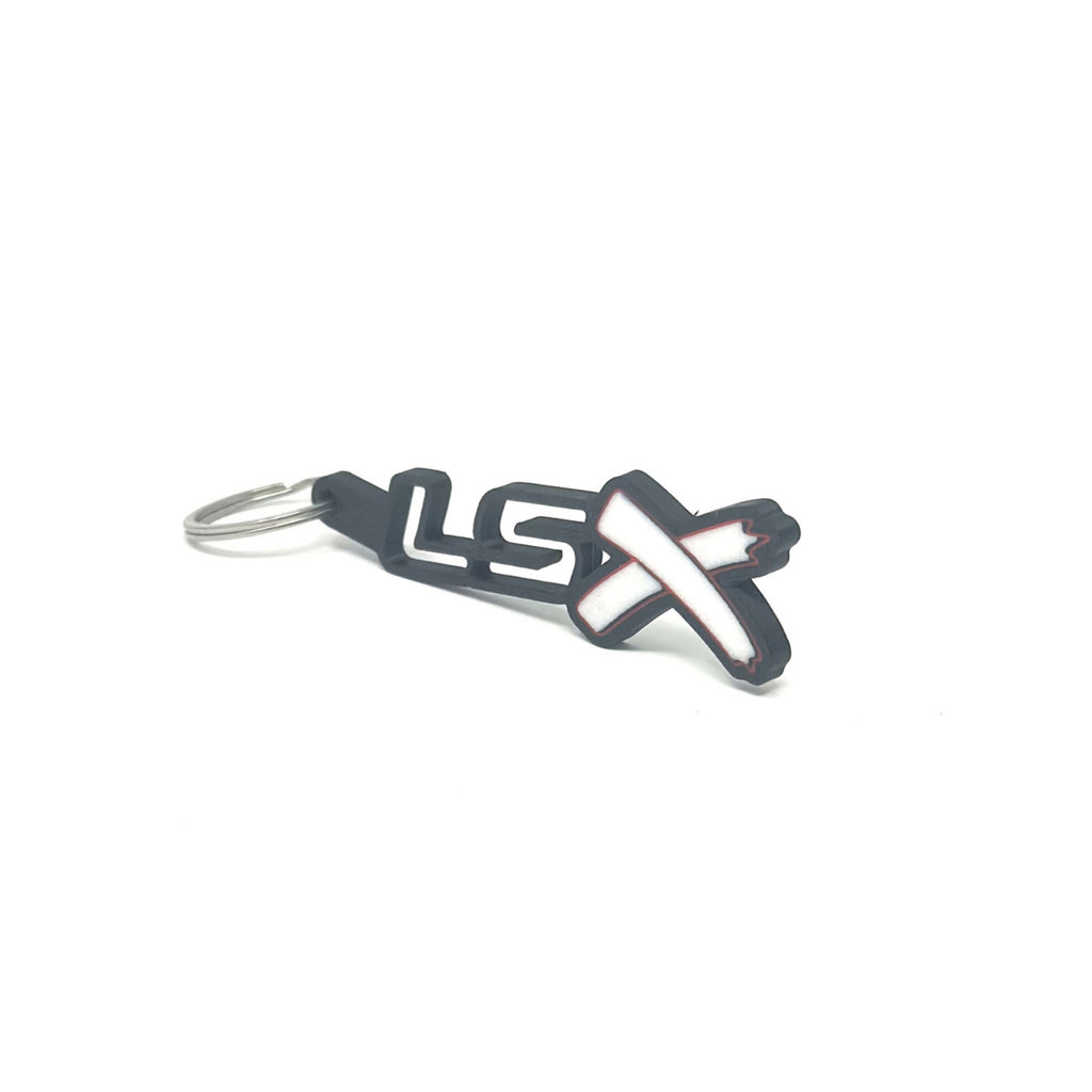 GM LSx See-Through Keychain Side Hook Border Color Choice with White X