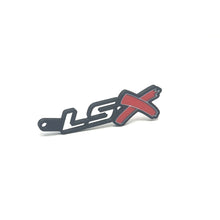 Load image into Gallery viewer, GM LSx See-Through Keychain Side Hook Border Color Choice with Red X