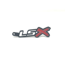 Load image into Gallery viewer, GM LSx See-Through Keychain Side Hook Border Color Choice with Red X