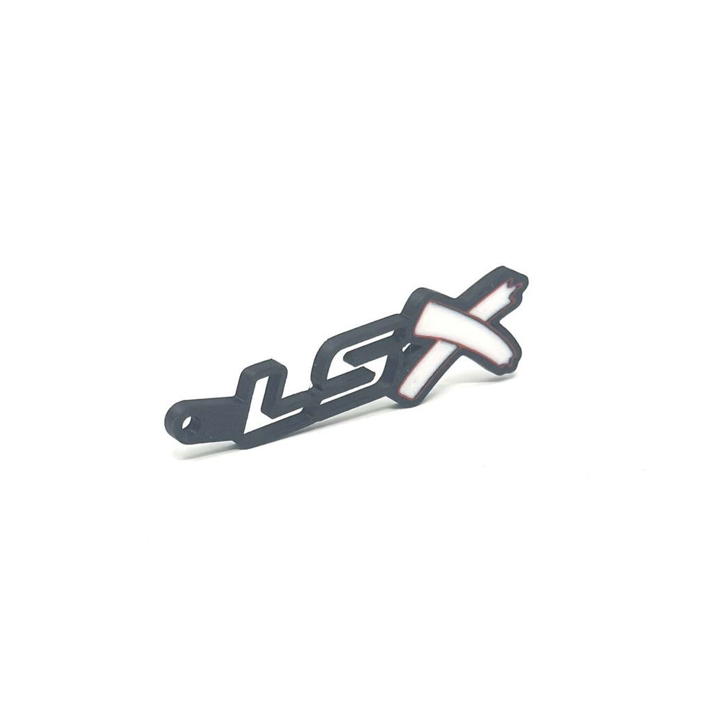 GM LSx See-Through Keychain Side Hook Border Color Choice with White X