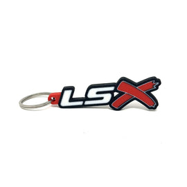 GM LSx Keychain Side Hook Border Color Choice with Red X