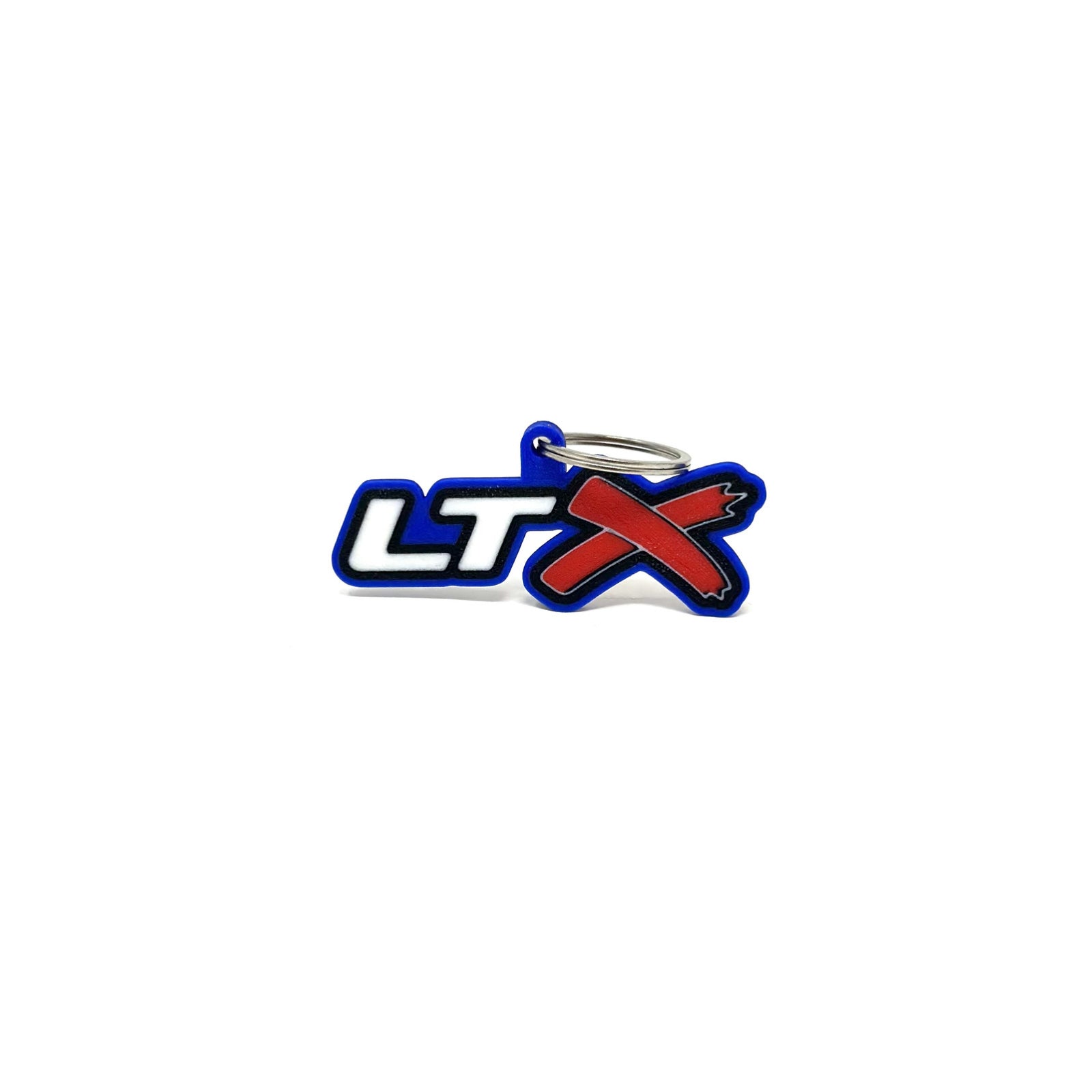 GM LTx Keychain Top Hook Contour & Border Choice Color