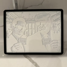 Load image into Gallery viewer, Trump &amp; Elon DOGE Light Up Lithophane Department of Government Efficiency