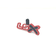 Load image into Gallery viewer, GM LSx See-Through Keychain Top Hook Border Color Choice with Black X