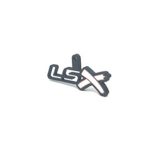 Load image into Gallery viewer, GM LSx See-Through Keychain Top Hook Border Color Choice with White X