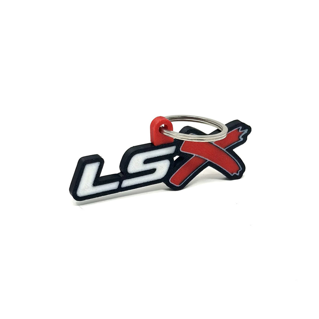 GM LSx Keychain Top Hook Border Color Choice with Red X