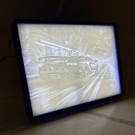 Lamborghini LED Light Up Lithophane Picture