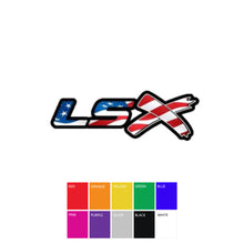 Load image into Gallery viewer, GM LSx American Flag Keychain Top Hook Two Tone Border