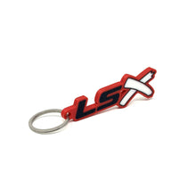 Load image into Gallery viewer, GM LSx Keychain Side Hook Border Color Choice with White X