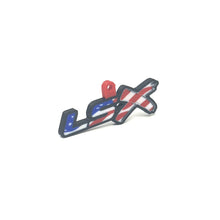 Load image into Gallery viewer, GM LSx American Flag Keychain Top Hook Border Color Choice