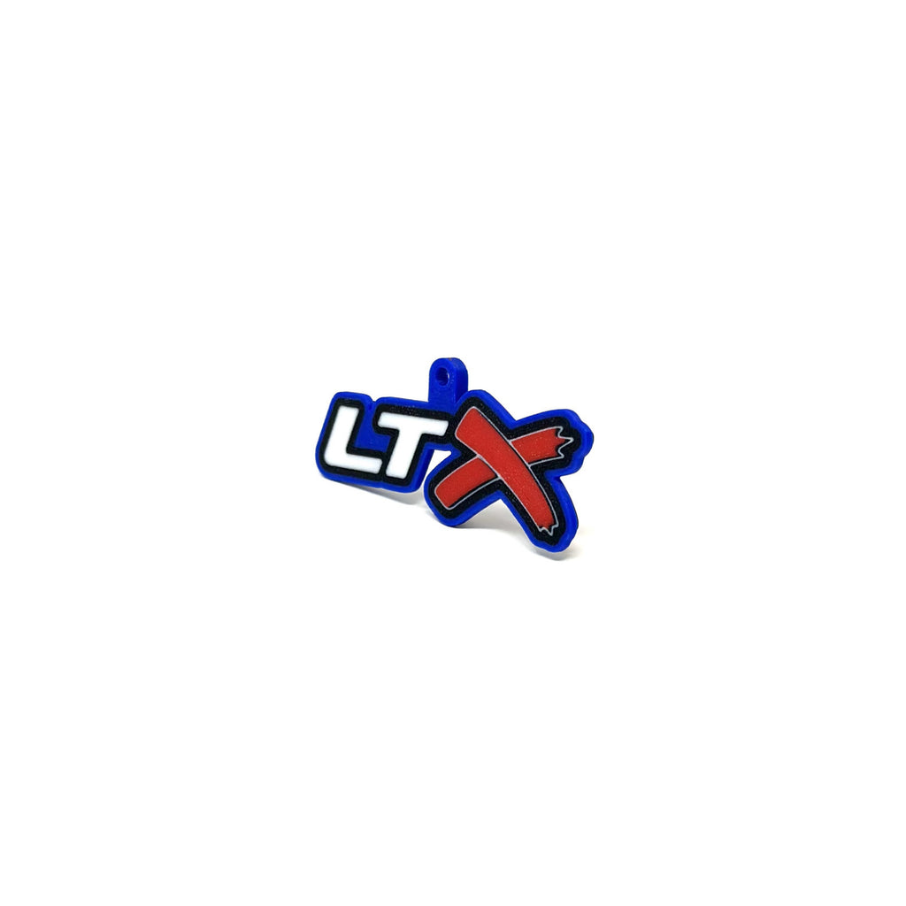 GM LTx Keychain Top Hook Contour & Border Choice Color