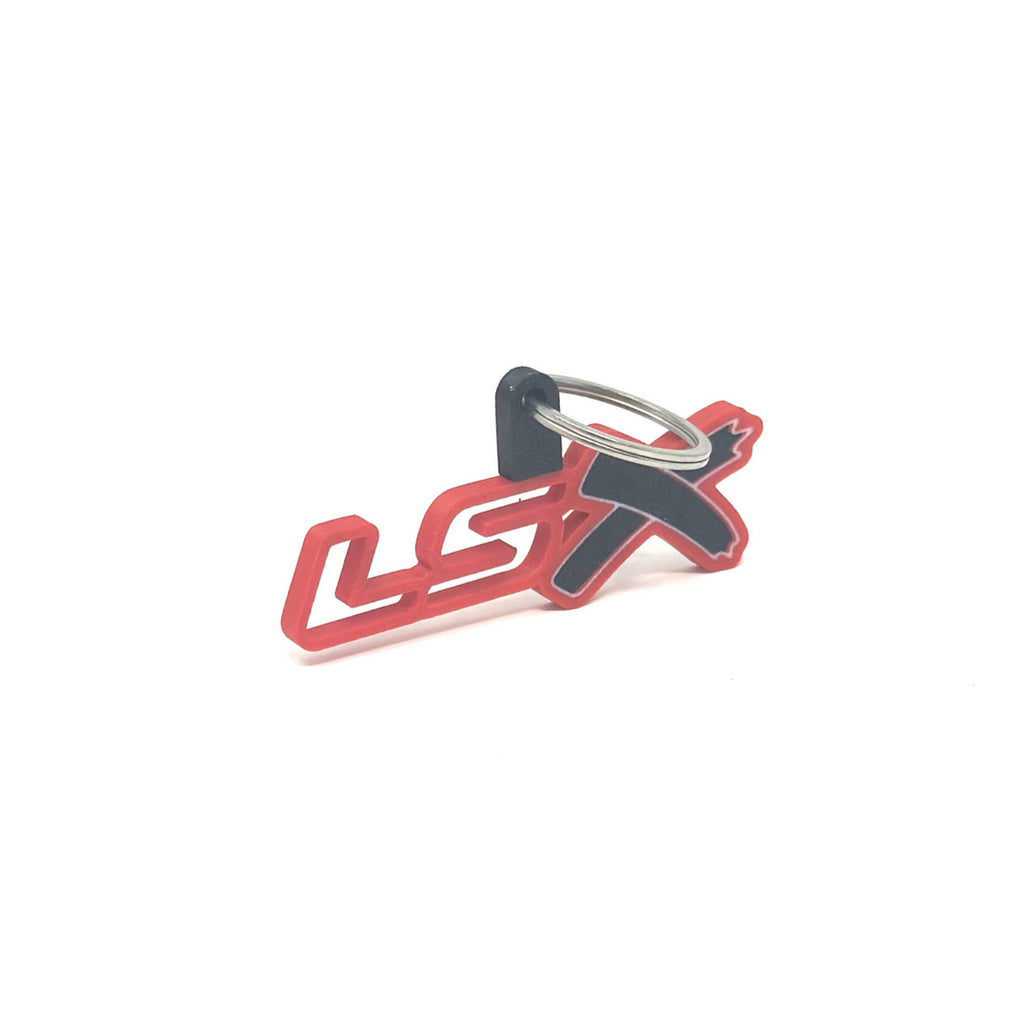 GM LSx See-Through Keychain Top Hook Border Color Choice with Black X