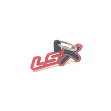 Load image into Gallery viewer, GM LSx See-Through Keychain Top Hook Border Color Choice with Black X