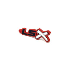 Load image into Gallery viewer, GM LSx Keychain Side Hook Border Color Choice with White X