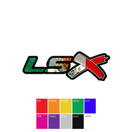 GM LSx Mexico Keychain Hole Hook Two Tone Border