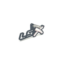 Load image into Gallery viewer, GM LSx See-Through Keychain Top Hook Border Color Choice with White X
