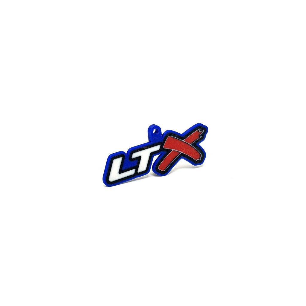 GM LTx Keychain Top Hook Contour & Border Choice Color