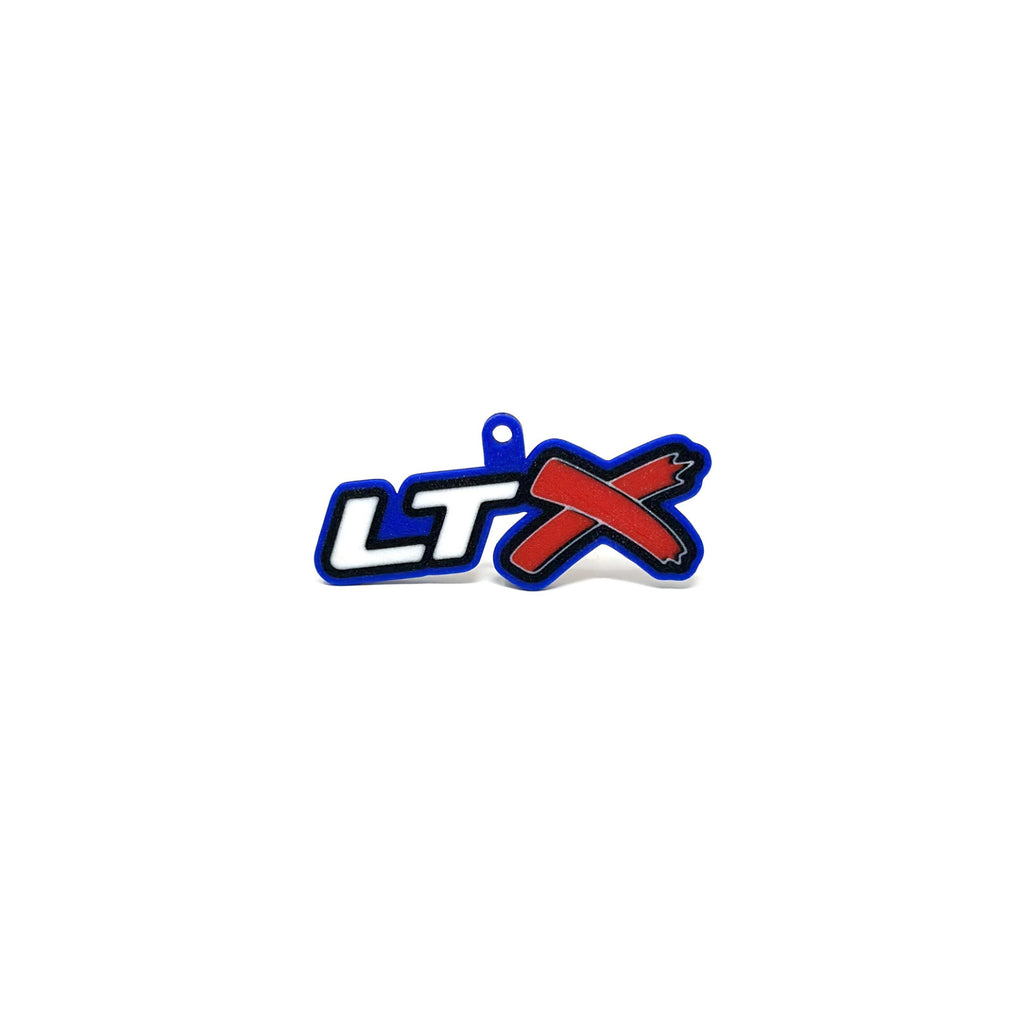GM LTx Keychain Top Hook Contour & Border Choice Color