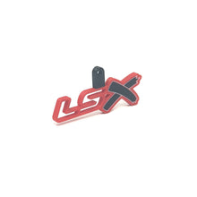 Load image into Gallery viewer, GM LSx See-Through Keychain Top Hook Border Color Choice with Black X
