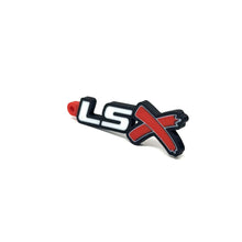 Load image into Gallery viewer, GM LSx Keychain Side Hook Border Color Choice with Red X