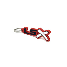 Load image into Gallery viewer, GM LSx Keychain Side Hook Border Color Choice with White X