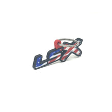 Load image into Gallery viewer, GM LSx American Flag Keychain Top Hook Border Color Choice