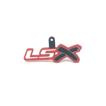 Load image into Gallery viewer, GM LSx See-Through Keychain Top Hook Border Color Choice with Black X