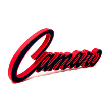 Load image into Gallery viewer, Chevy Early Camaro Badge Tool Box Desk Art Topper with Border