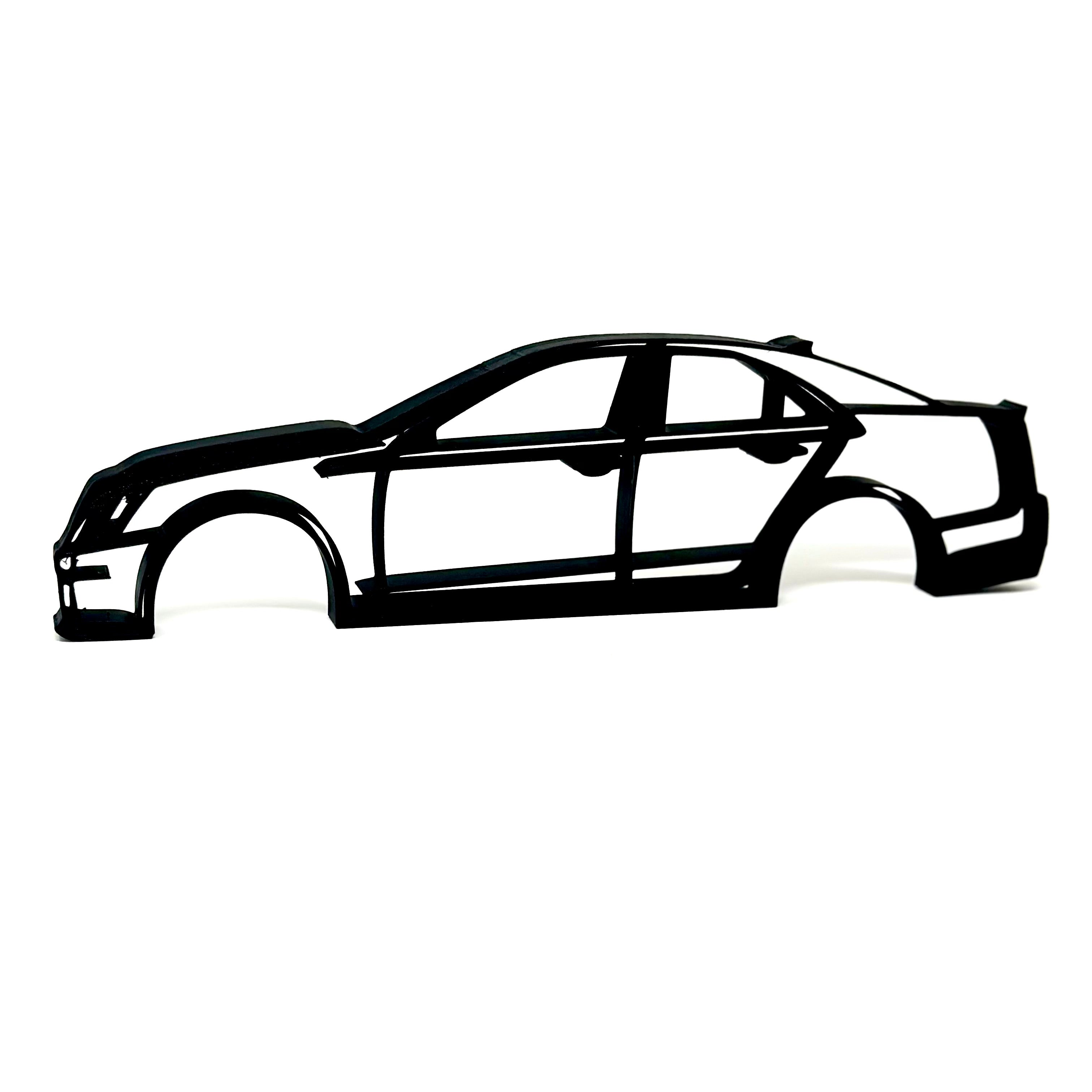 Cadillac CTS V Sedan Silhouette Desk Top Toolbox Art