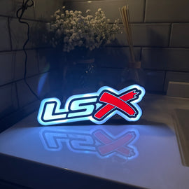 Chevrolet LSx Logo LED Light Box Sign