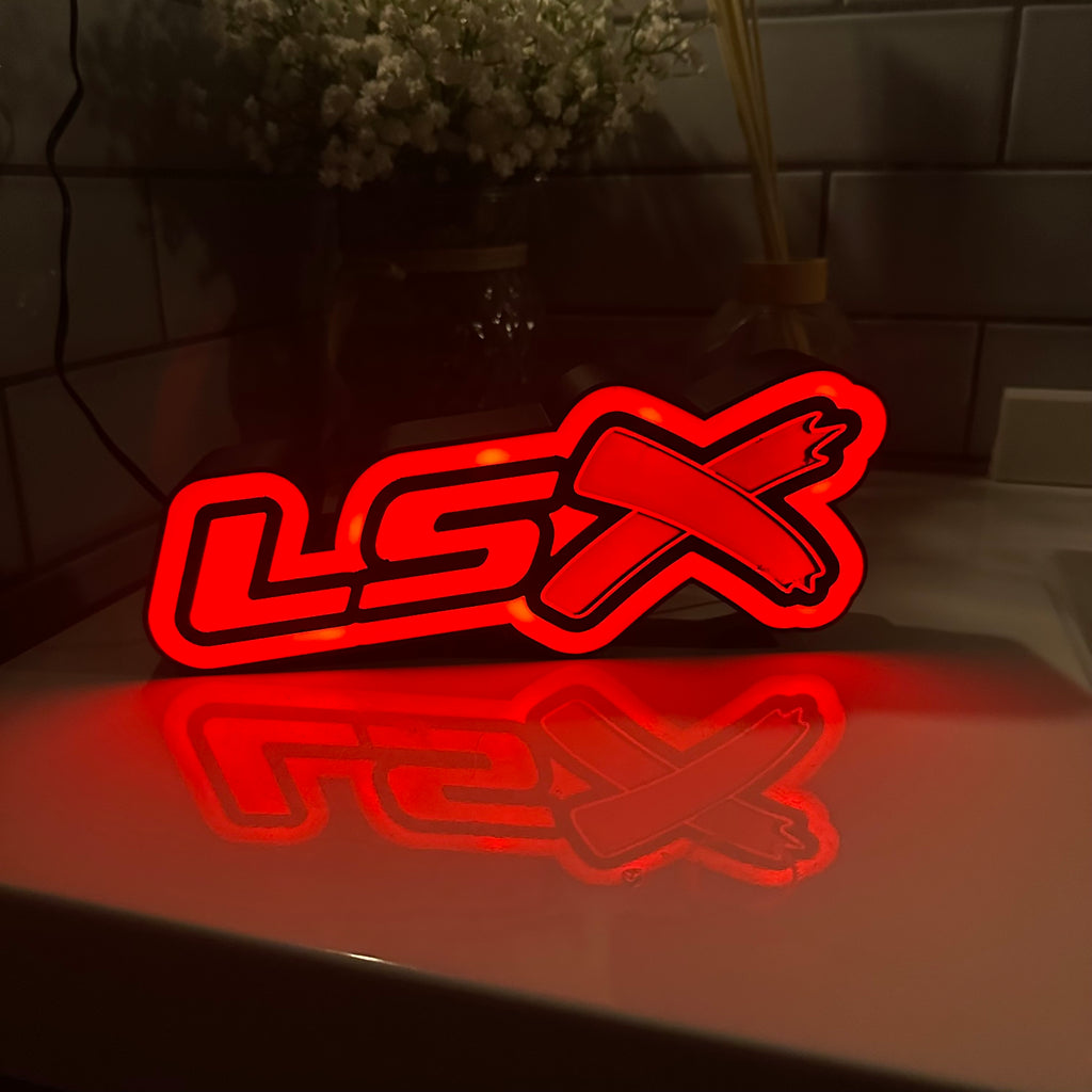Chevrolet LSx Logo LED Light Box Sign