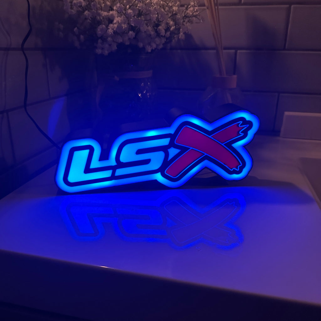 Chevrolet LSx Logo LED Light Box Sign