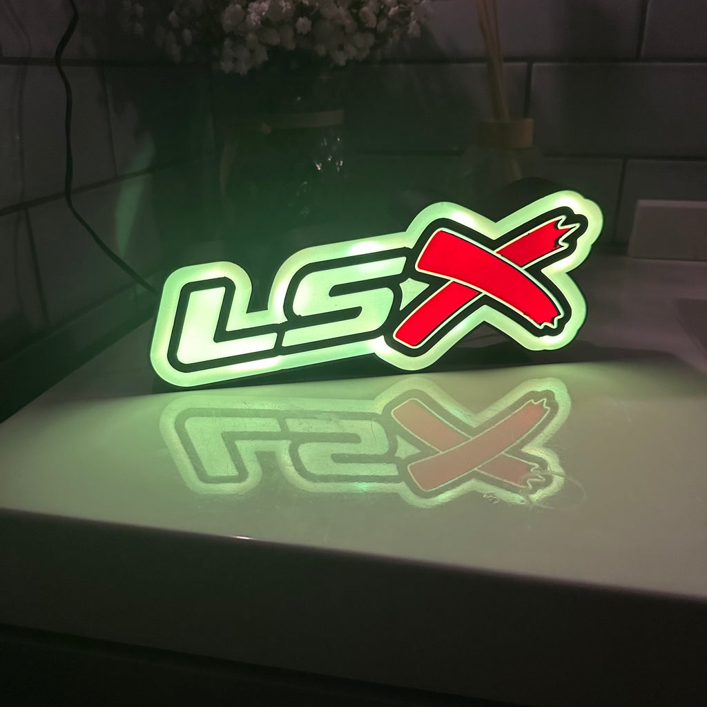 Chevrolet LSx Logo LED Light Box Sign