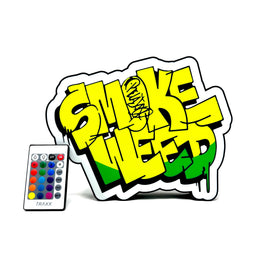 Cannabis Smoke Weed LED Light Box Sign