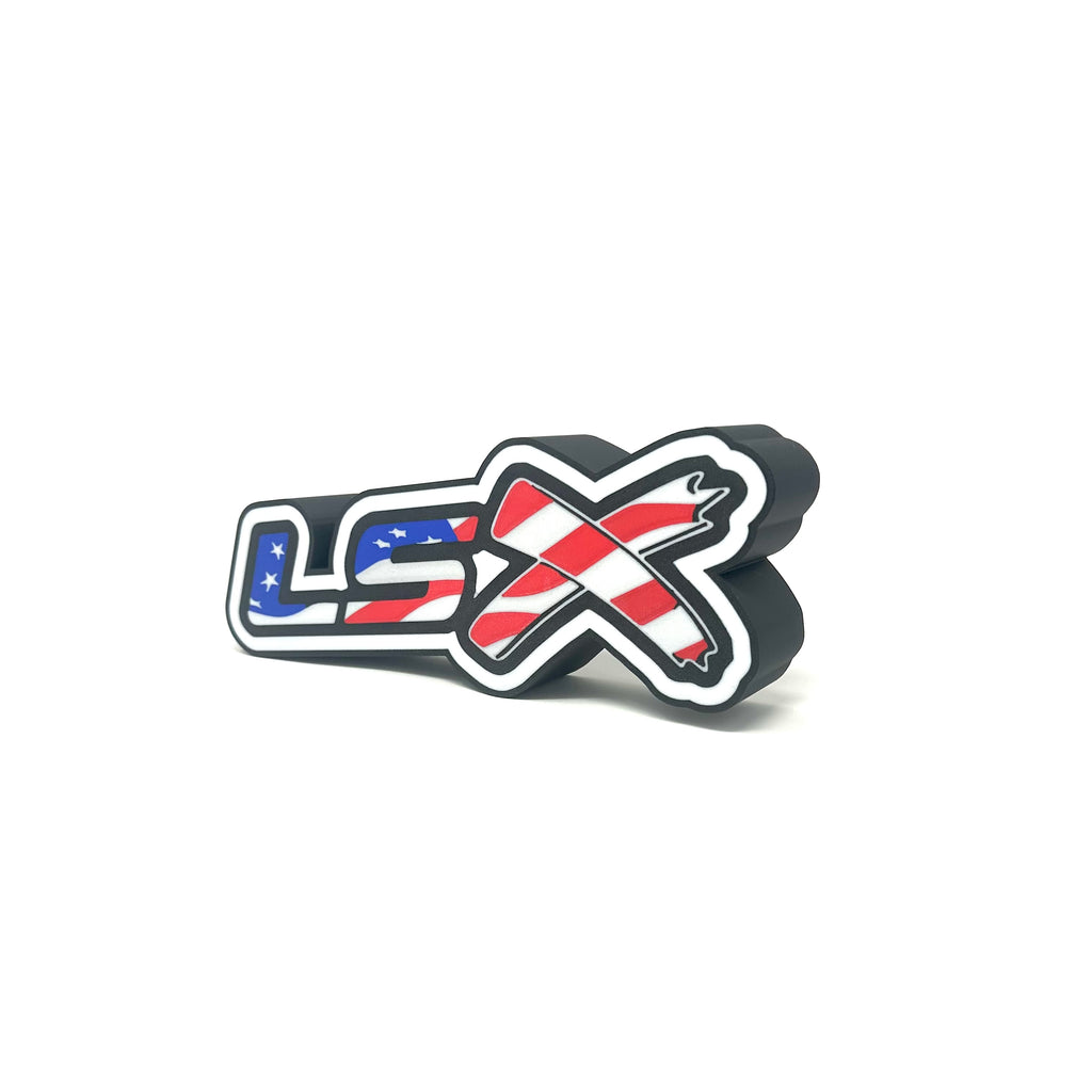 Chevrolet LSx American Flag Logo LED Light Box Sign