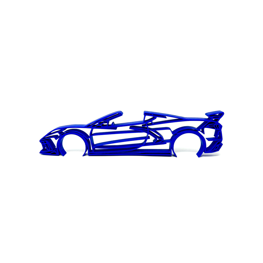 Chevrolet Corvette C8 HTC Convertible Silhouette Desk Top Toolbox Wall Art