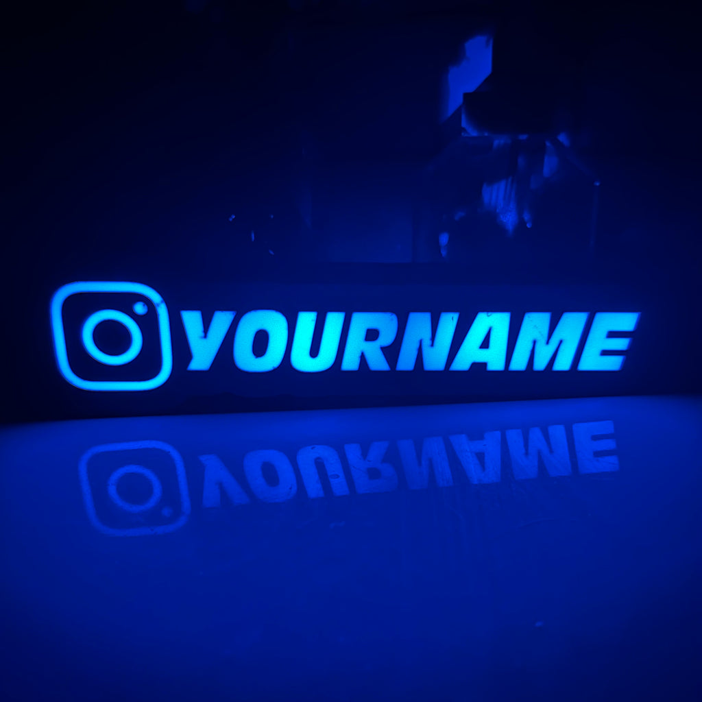 Custom Instagram Name Light Box Sign