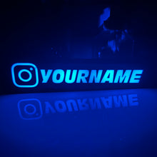 Load image into Gallery viewer, Custom Instagram Name Light Box Sign
