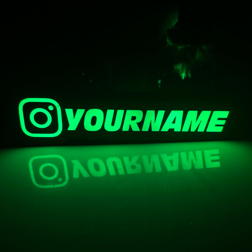 Custom Instagram Name Light Box Sign