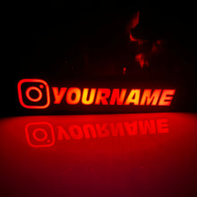 Load image into Gallery viewer, Custom Instagram Name Light Box Sign