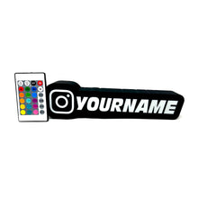 Load image into Gallery viewer, Custom Instagram Name Light Box Sign