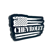 Load image into Gallery viewer, Chevrolet Tattered American Flag LED Light Box Sign