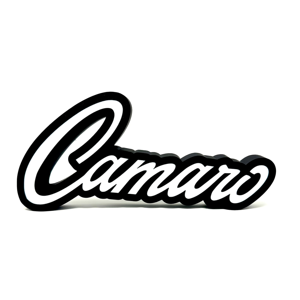 Old School Chevy Camaro Emblem 3D Sign